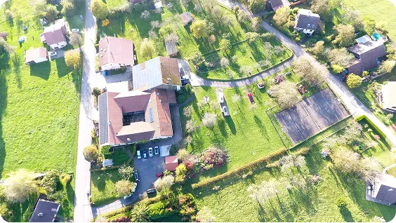 Vue aérienne de La Croisée Découverte